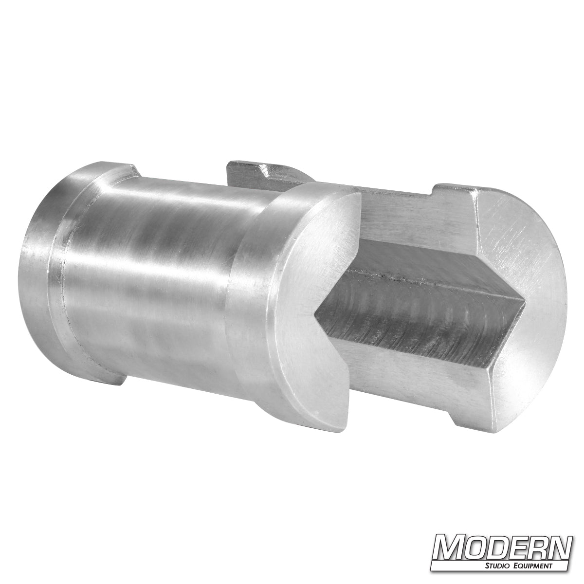 Grid Clamp Reducer for Square Tube — professional grip hardware for film and TV production, designed to adapt square tube rigging for secure mounting of lights and accessories | Modern Studio Equipment