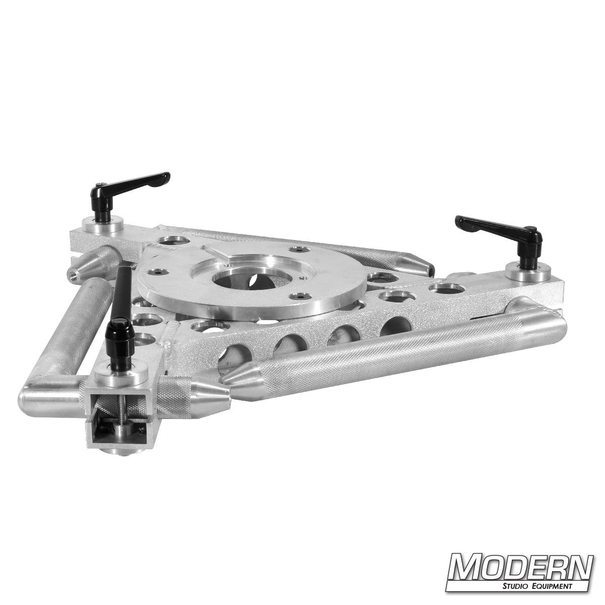 Durable Spider Hi-Hat with Mitchell Plate — heavy-duty grip equipment for stable low-angle cinematography on set.