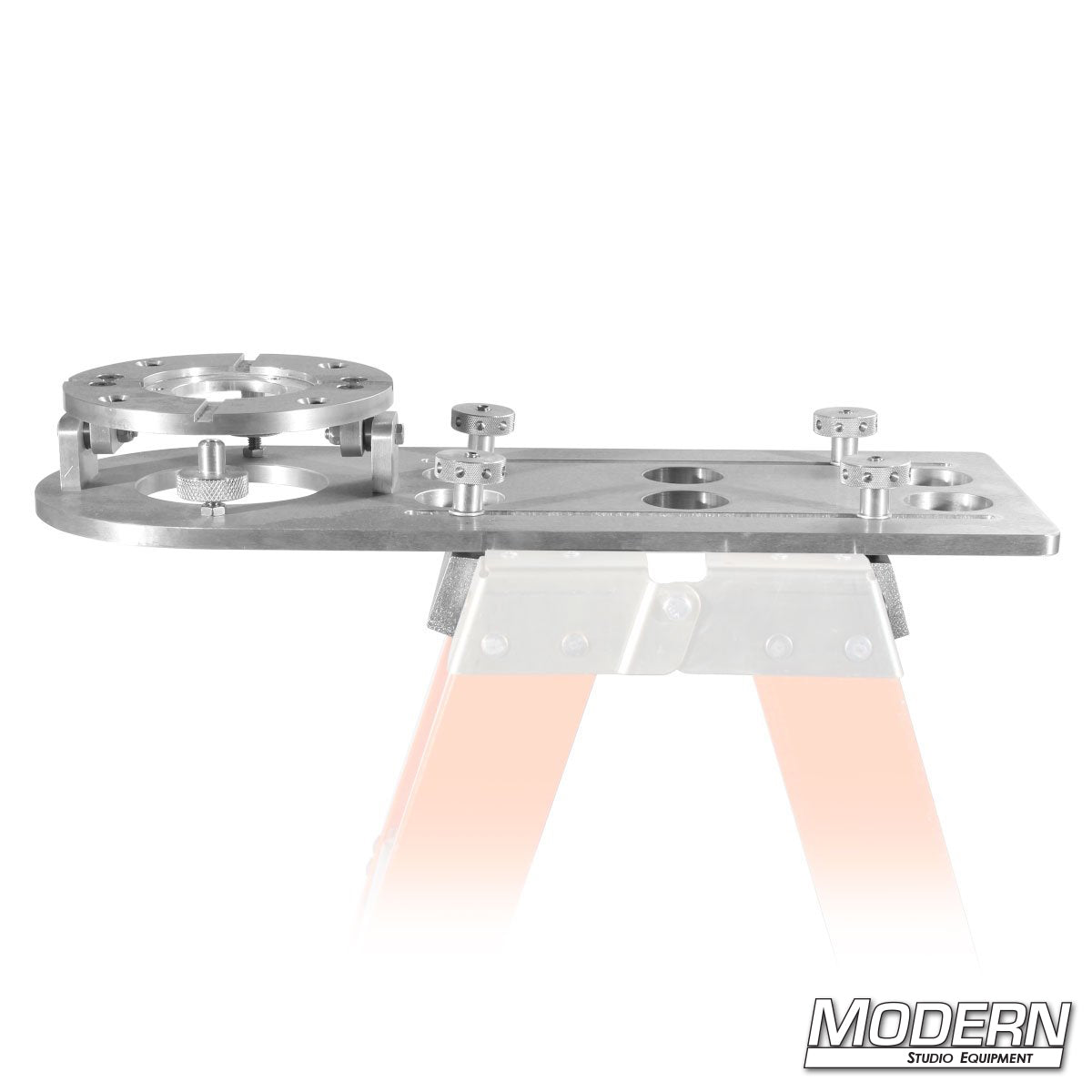 Used on double sided step ladder to extend camera out 24".