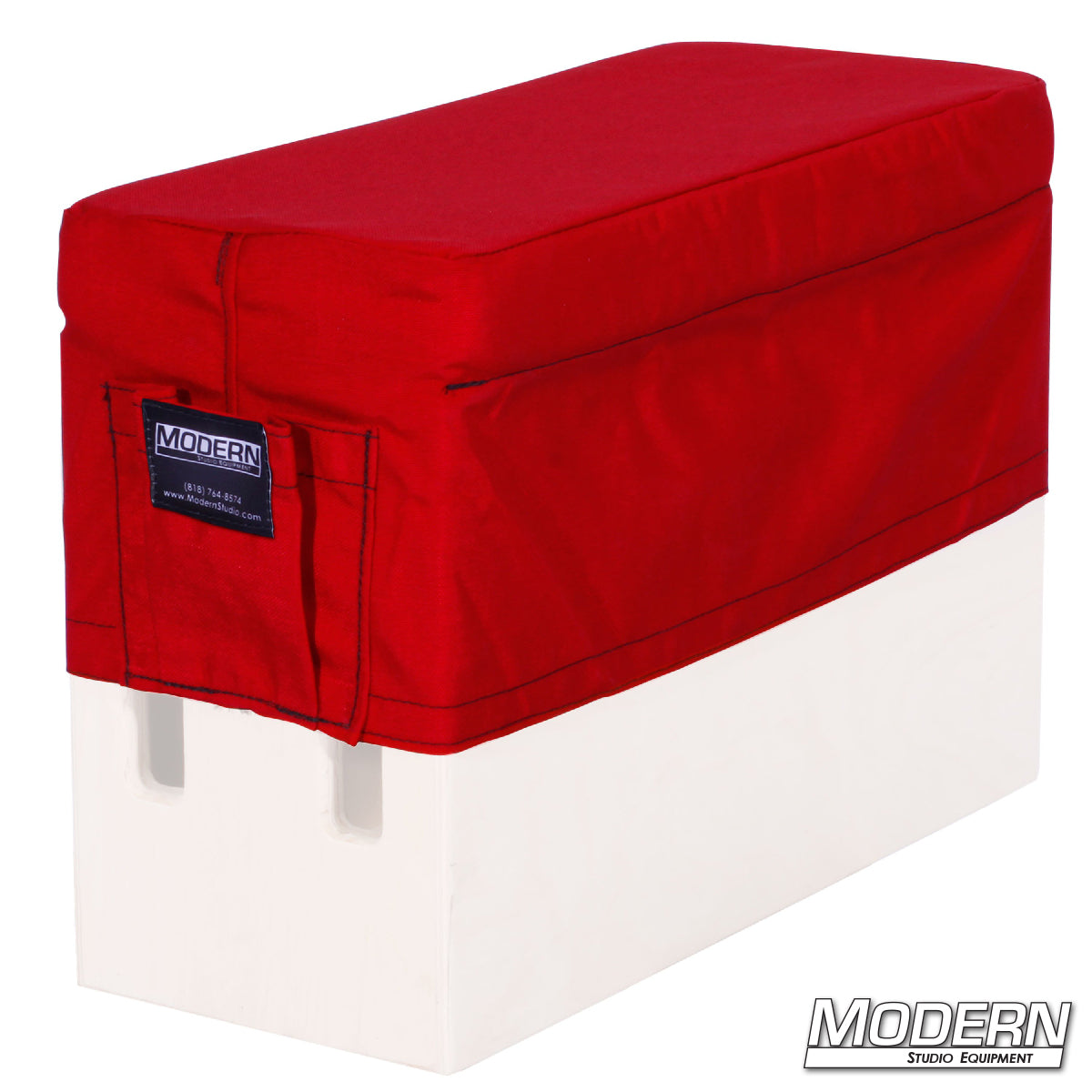 Horizontal apple box seat cover with pocket — blue Cover | Modern Studio Equipment                   