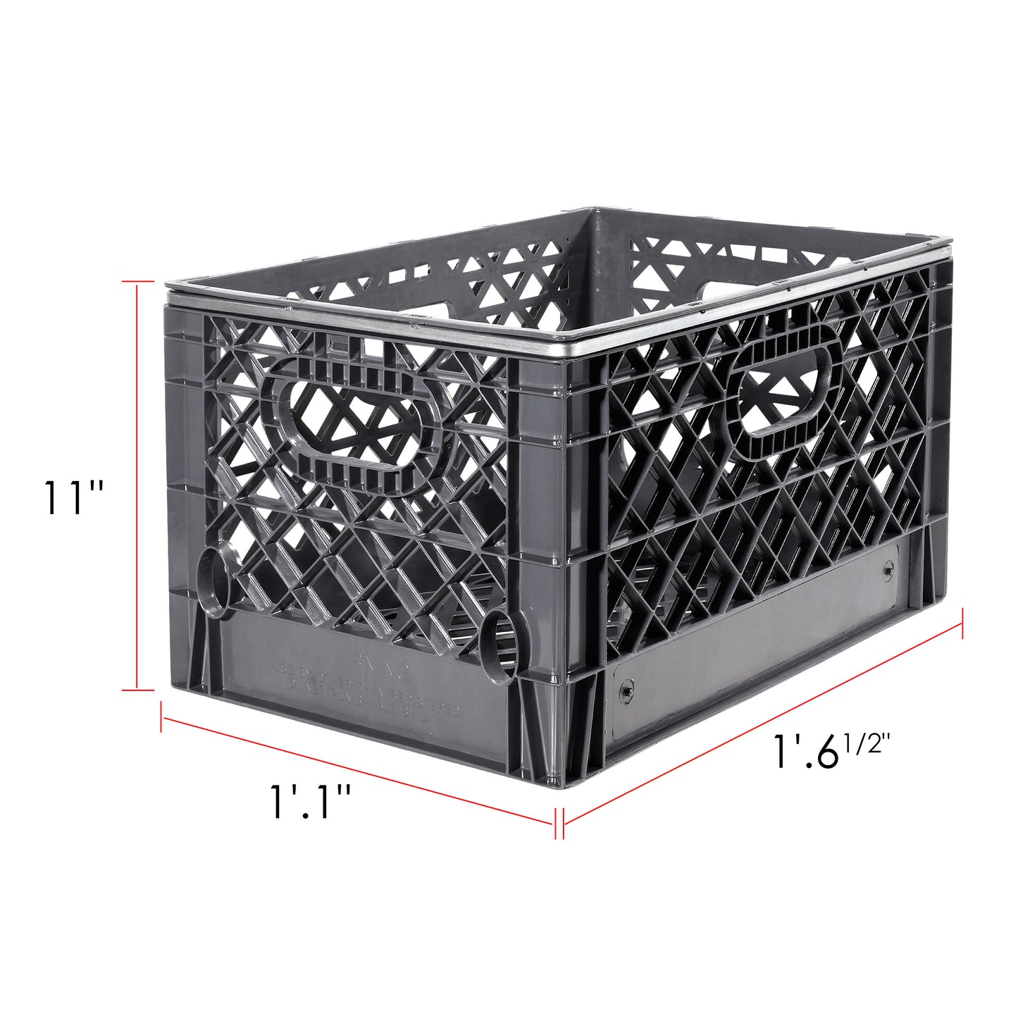 Rectangular Milk Crate with 70 Track Wedges