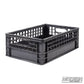 Half Milk Crate – durable storage crate for film grip gear, cables, and on-set organization