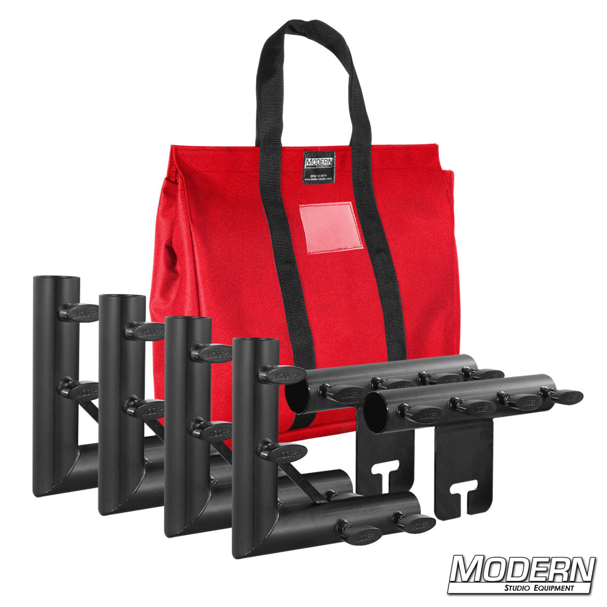 1-1/2-Inch Frame Kit in RED – Professional Speed-Rail® Grip Frame for Film Lighting and Rigging | Modern Studio Equipment