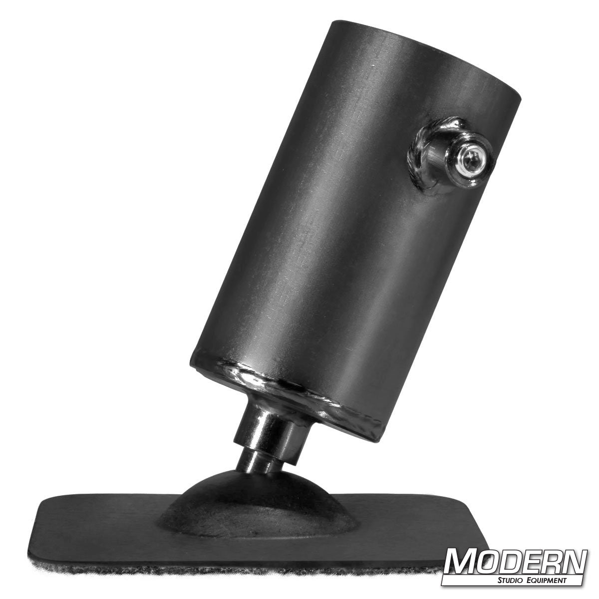 Pipe flange base with 360-degree swivel receiver for 1-1/2 inch Speed-Rail professional film and grip rigging