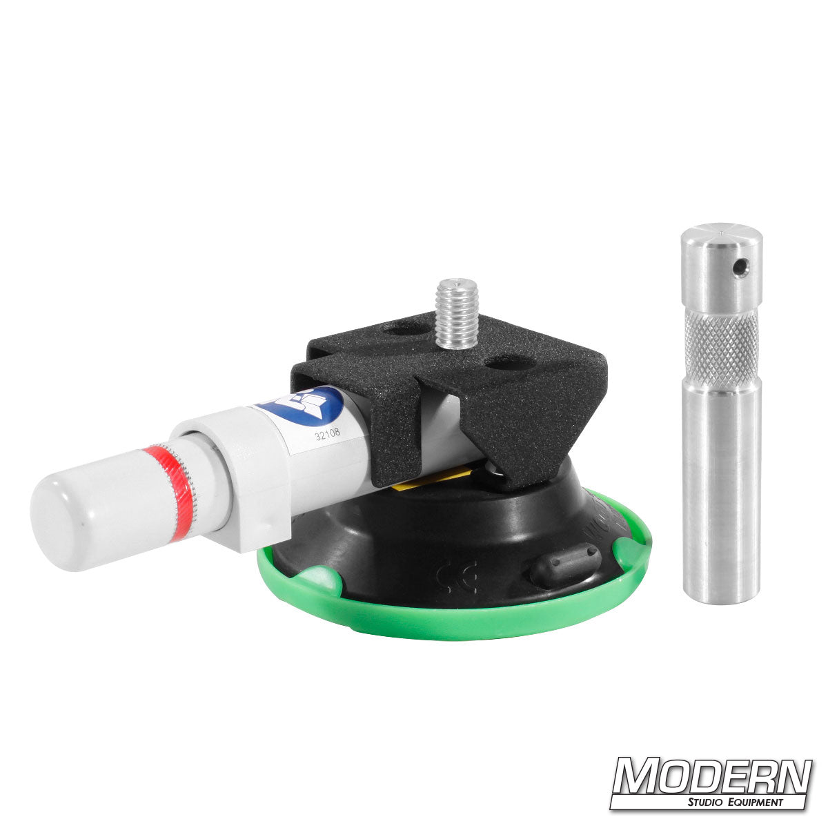 Close-up of 3" Suction Cup showing Baby Pin and 1/4" threaded insert for flexible mounting