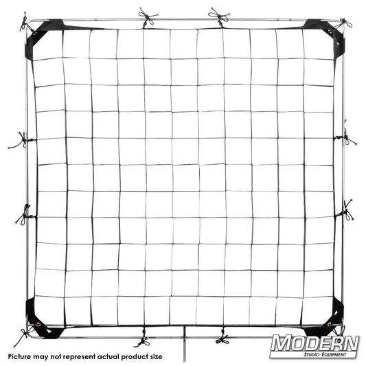 50-degree fabric egg crate light control grid for softboxes and diffusion frames in film, video, and photography lighting setups.