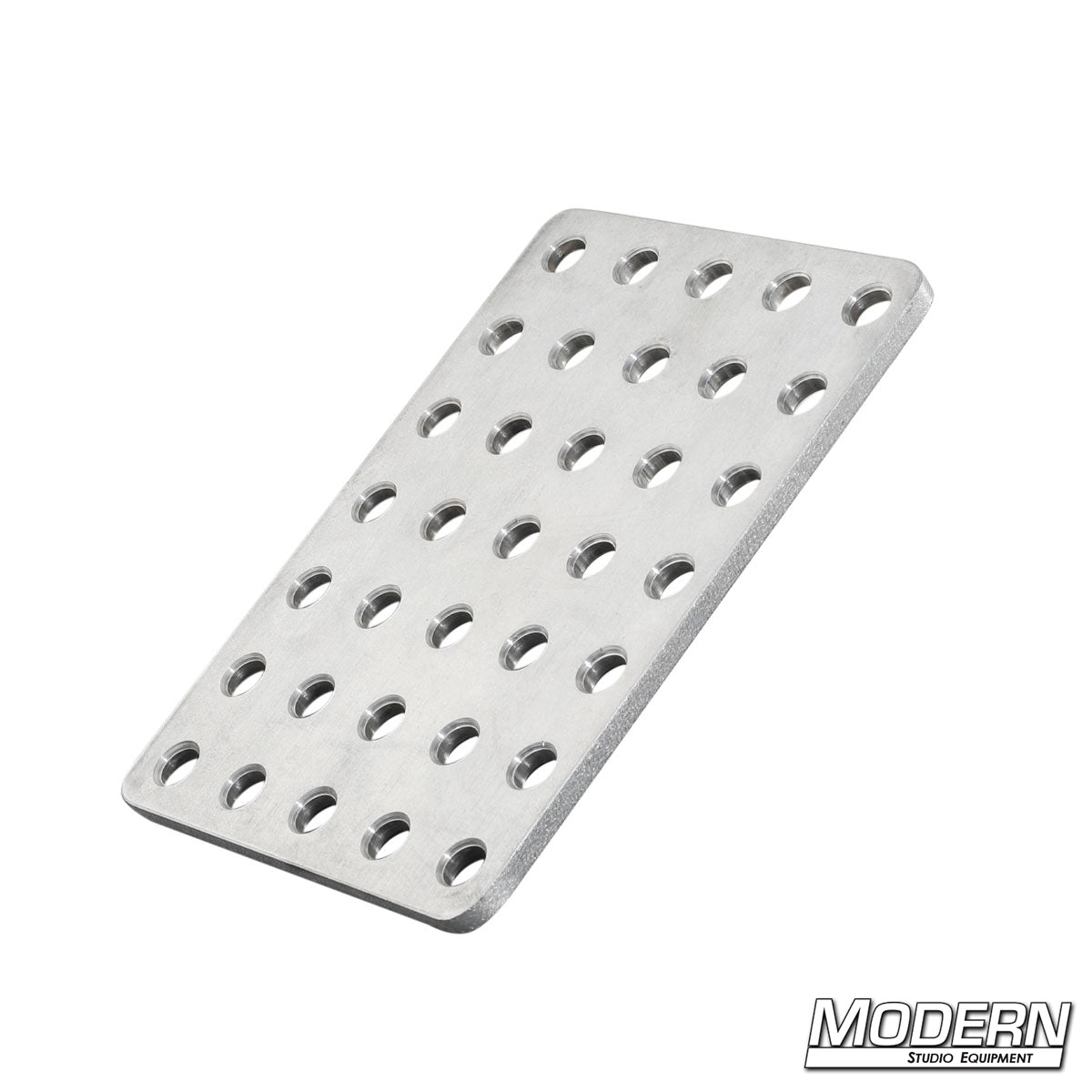 Cheese Plate 5" x 7" x 1/4" — compact aluminum cheese plate with multiple mounting holes for film, TV, camera rigs, and lighting setups | Modern Studio Equipment