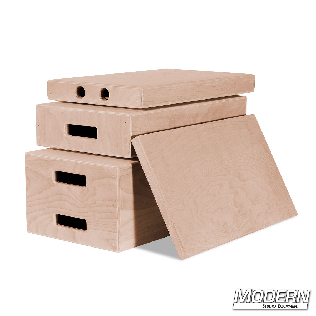 Apple Box Set — Full, Half, Quarter, Pancake stacked