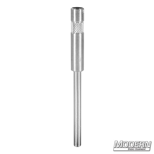Aluminum Modern Pin (3/8" to 5/8") – durable grip accessory for securely mounting lights, clamps, and rigging gear on film and photography sets.