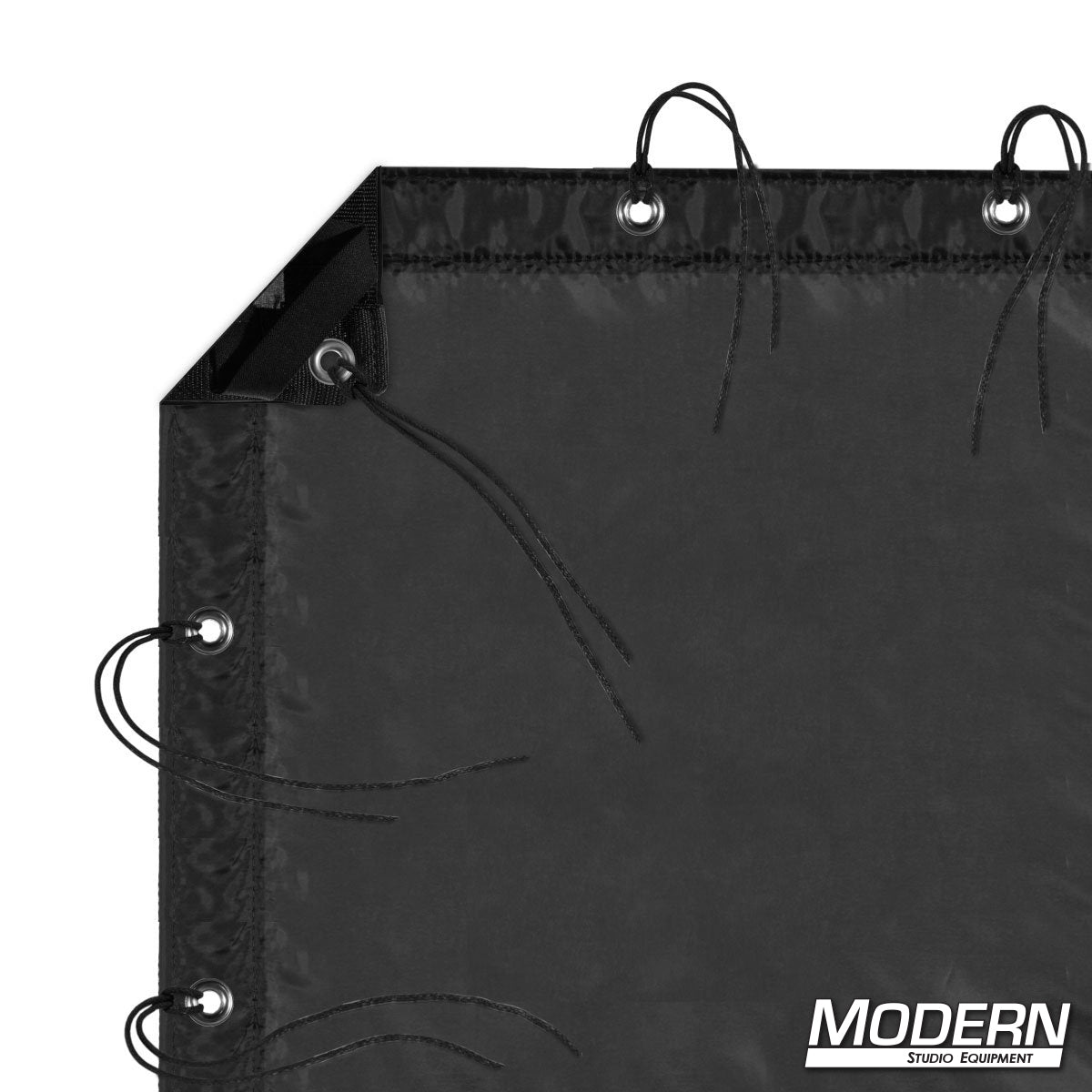 Black Artificial Silk diffusion fabric for soft, controlled lighting in professional film, television, and photography production setups.