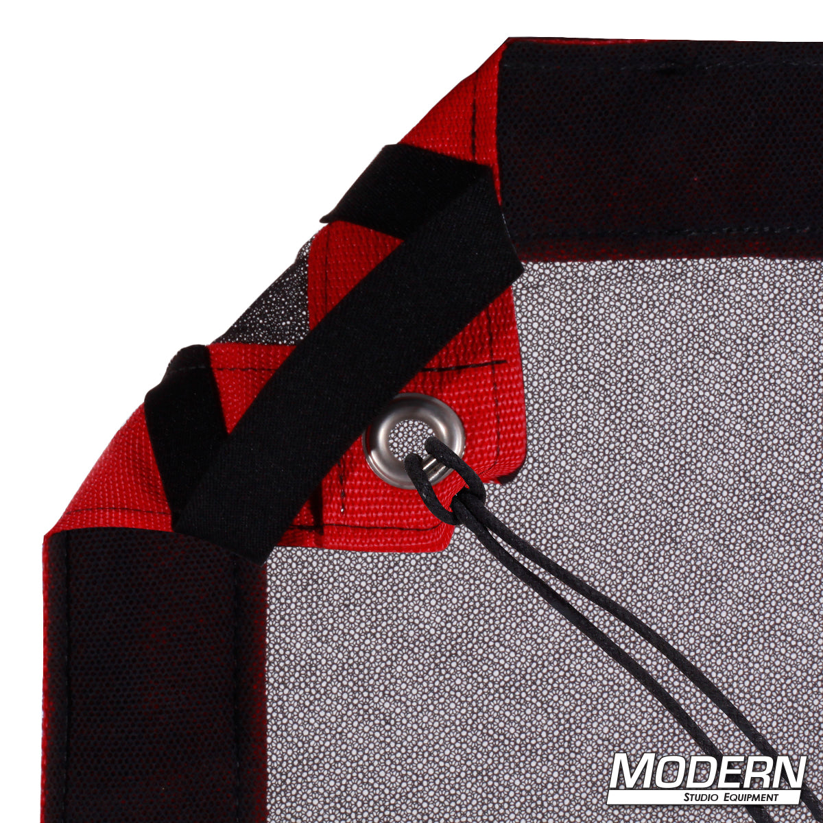 Black Double Scrim slip-on textile for film production and studio lighting light reduction control