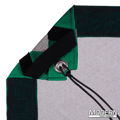 Black Single Scrim slip-on textile for film production and studio lighting light reduction control