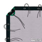 Black single scrim for film and photography lighting, reduces light by half a stop while maintaining natural color balance – professional grip equipment for studio and location shoots