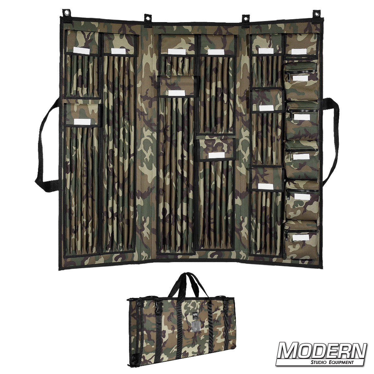 3-Fold Deluxe camo 5/8-Inch Rod Bag – Heavy-Duty Carrying Case for Grip Equipment and Film Lighting Hardware | Modern Studio Equipment
