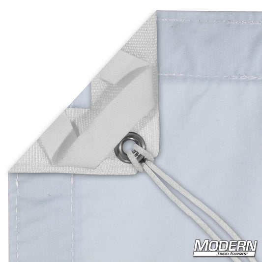 Day Blue Muslin fabric backdrop for film and television – professional blue background for chroma key, lighting control, and set design.