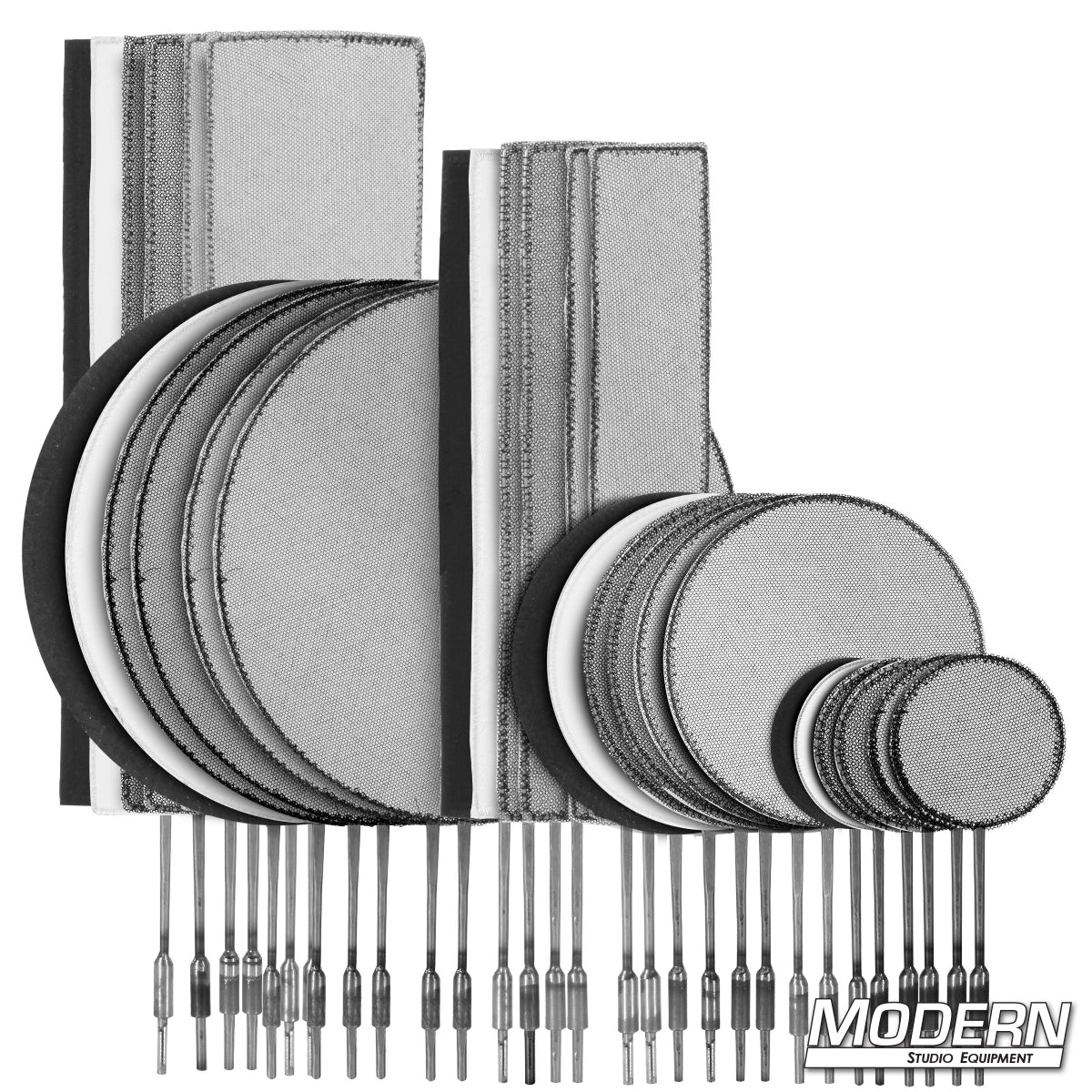 Set of Fingers and Dots light control kit for film and photography — includes 12 Fingers, 18 Dots, and carrying case | Modern Studio Equipment