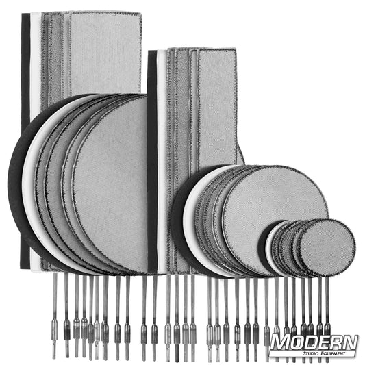 Set of Fingers and Dots light control kit for film and photography — includes 12 Fingers, 18 Dots, and carrying case | Modern Studio Equipment