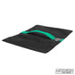 Flyaway sandbag 20 lb for film and TV grip equipment, used for stabilizing stands and rigging setups in green.