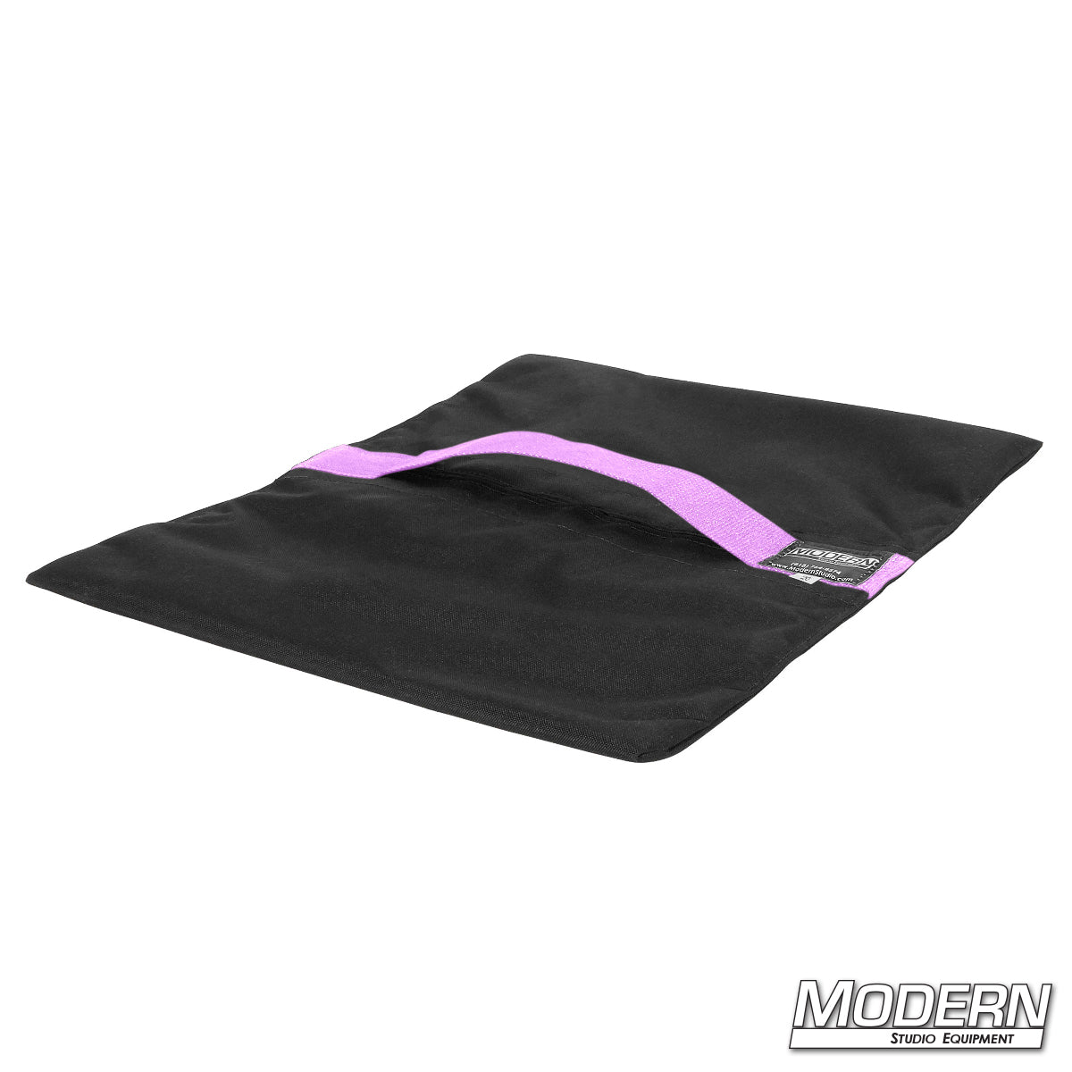 Flyaway sandbag 20 lb for film and TV grip equipment, used for stabilizing stands and rigging setups in pink