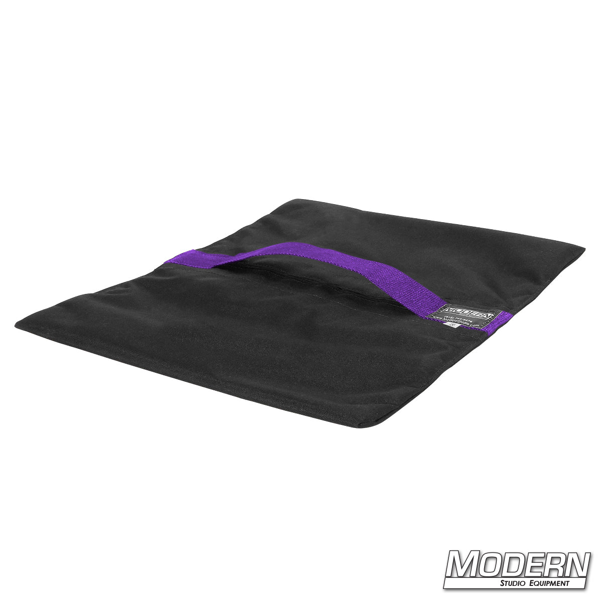 Flyaway sandbag 20 lb for film and TV grip equipment, used for stabilizing stands and rigging setups in Purple.