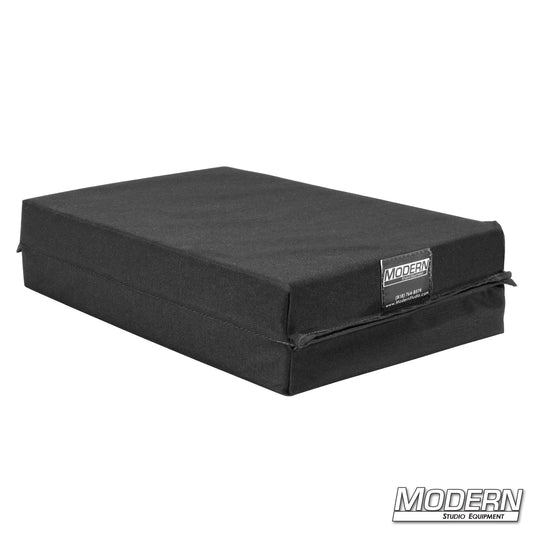 A large black foldable kneeling pad with a label showing the brand 'Modern'.