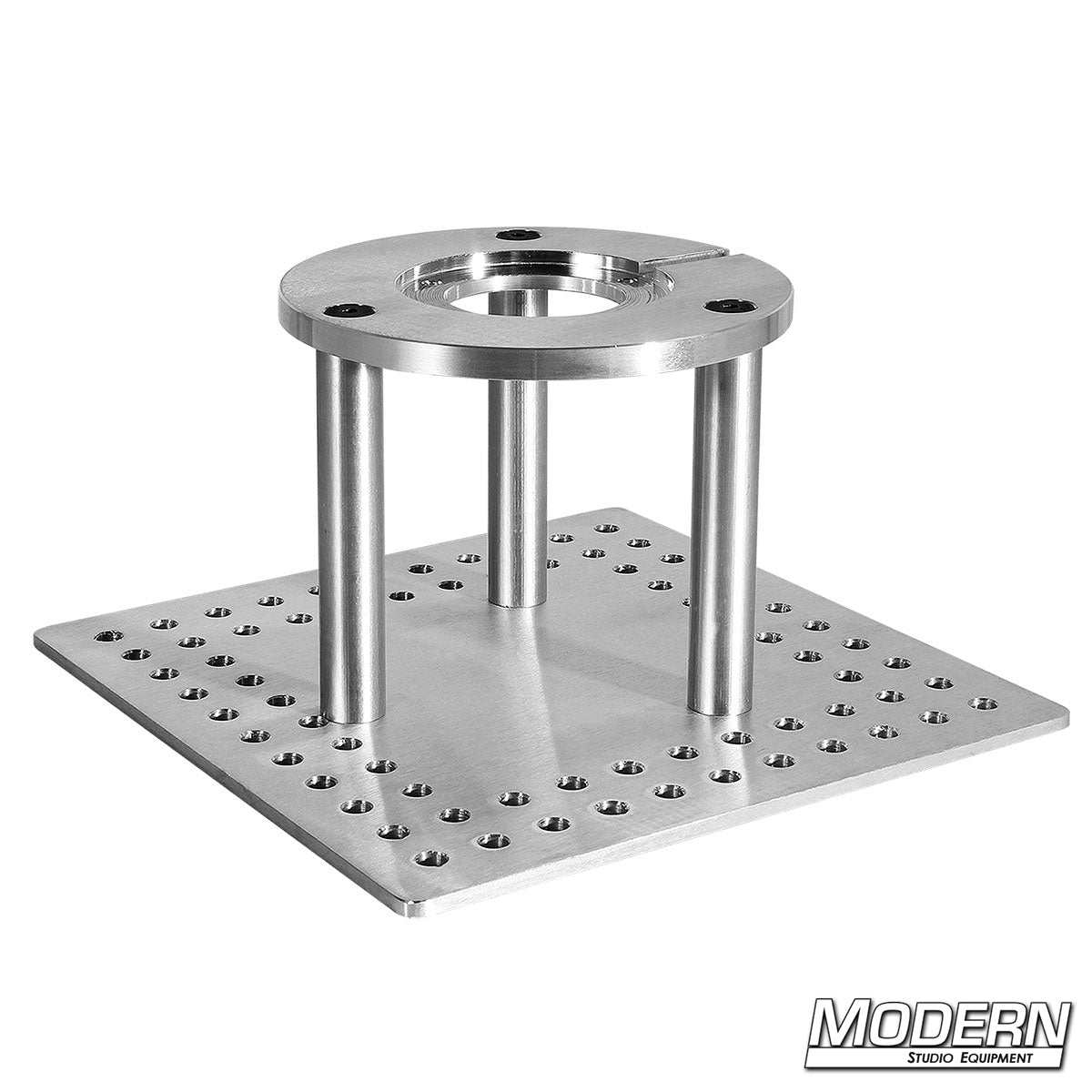 Mitchell Hi-Hat with 12" x 12" aluminum cheese plate and three 6" riser posts for professional camera rigging