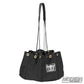 Black Cordura Nail and Screw Bag with multiple compartments, grommets and ties for organizing fasteners and small hardware