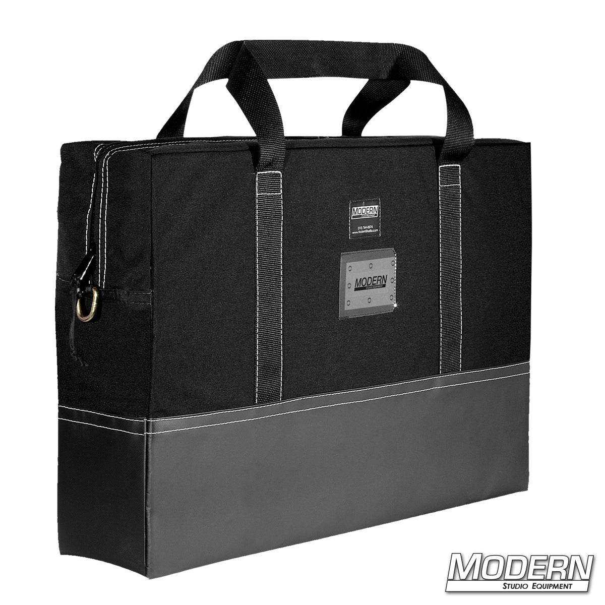 On The Go 24 x 36 Scrim Set with scrims, diffusion frames, solids, floppy flag, and carry bag for professional film and television lighting control.