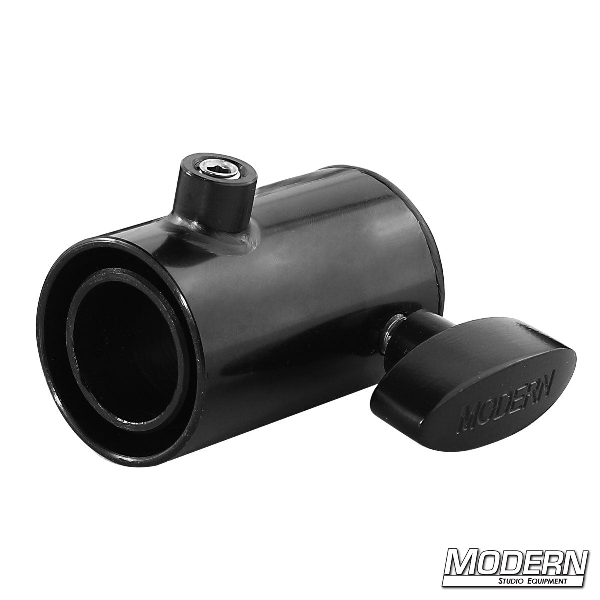 Candlestick Maker adapter with 5/8-inch baby pin for mounting lights or flags on set walls, windows, and door frames in film and TV production