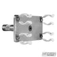 Dual Fluorescent T8 Lamp Holders with 5/8" Pin and Rubber Clips — secure tube light holders with baby pin for film, TV, studio lighting, and rigging setups | Modern Studio Equipment