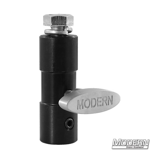 A black steel TVMP/Bale Block with a 1/2" Female Thread, featuring a T-Handle, bolt, and washer.